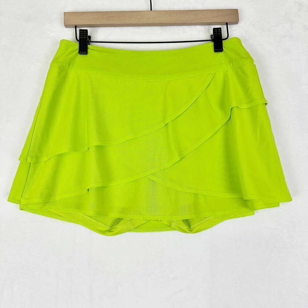 Title Nine Va Va Vroom Power Mesh Skirt Skort Size Medium Layered Pickleball